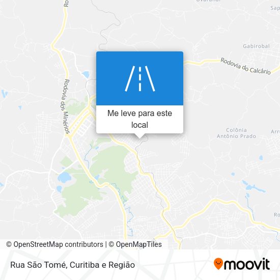 Rua São Tomé mapa