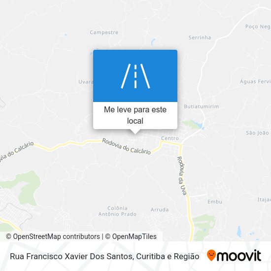Rua Francisco Xavier Dos Santos mapa