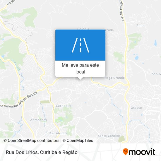 Rua Dos Lírios mapa