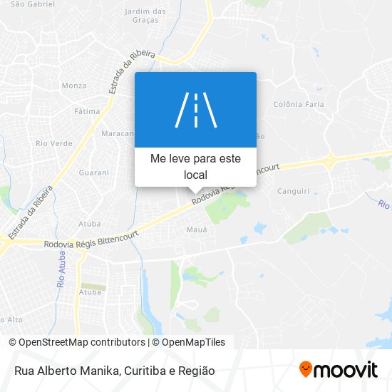 Rua Alberto Manika mapa