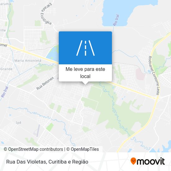 Rua Das Violetas mapa
