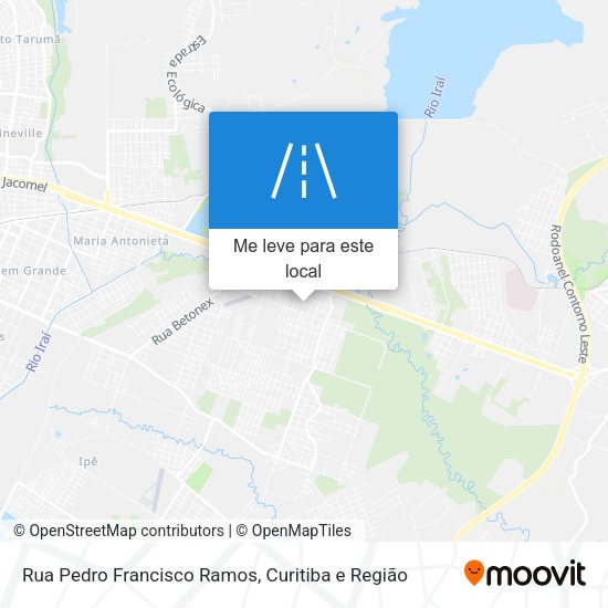 Rua Pedro Francisco Ramos mapa