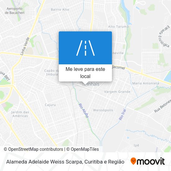 Alameda Adelaide Weiss Scarpa mapa
