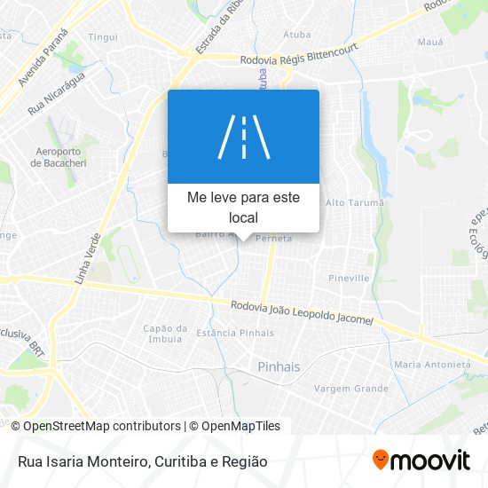 Rua Isaria Monteiro mapa