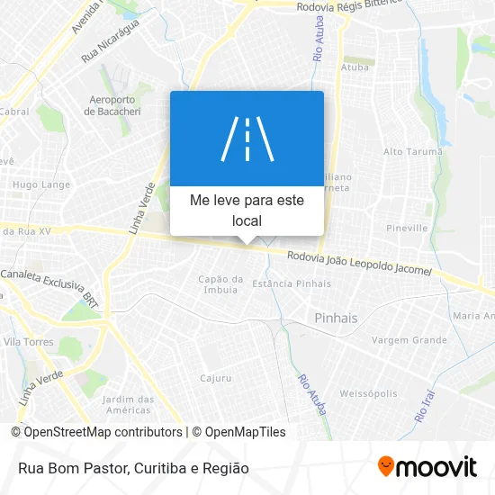 Rua Bom Pastor mapa