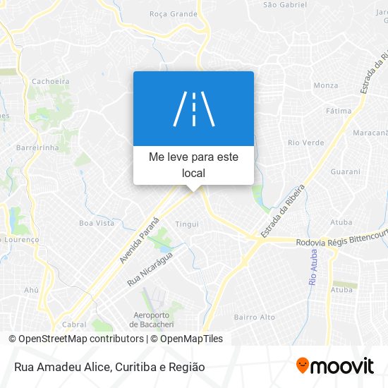 Rua Amadeu Alice mapa