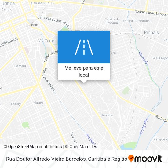 Rua Doutor Alfredo Vieira Barcelos mapa