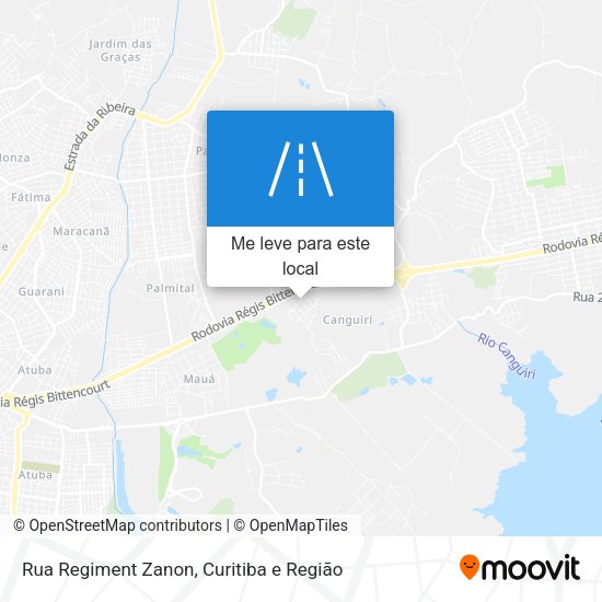 Rua Regiment Zanon mapa