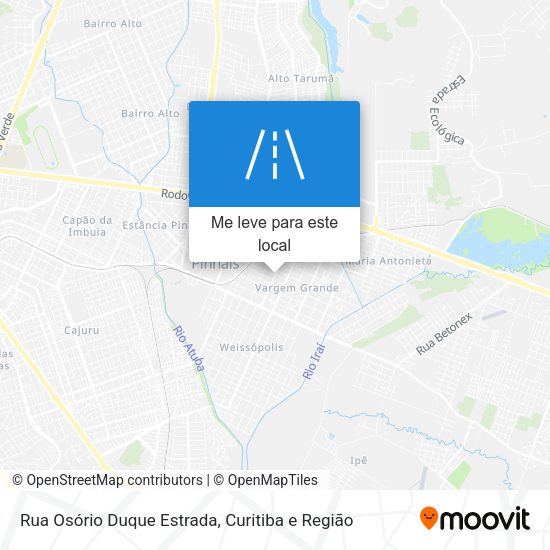 Rua Osório Duque Estrada mapa