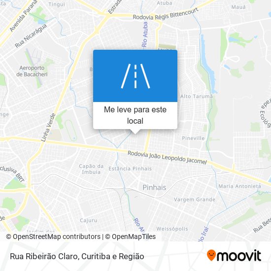 Rua Ribeirão Claro mapa