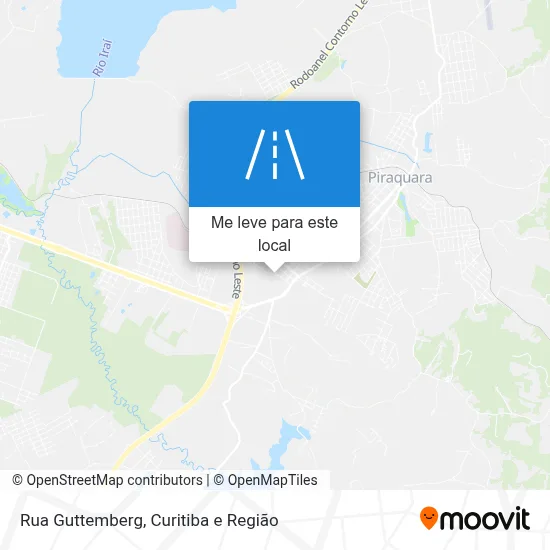 Rua Guttemberg mapa