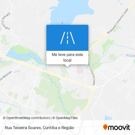 Rua Teixeira Soares mapa