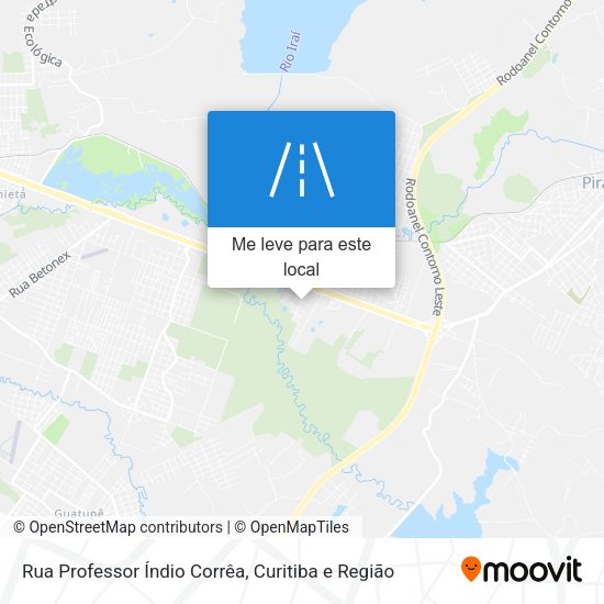 Rua Professor Índio Corrêa mapa
