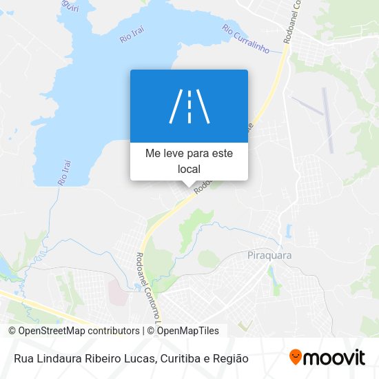 Rua Lindaura Ribeiro Lucas mapa
