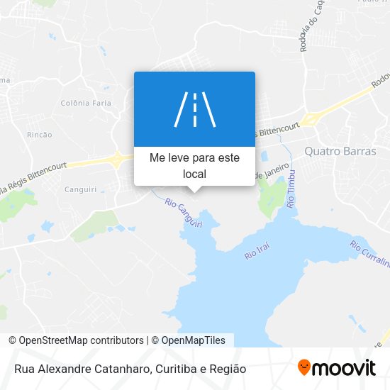 Rua Alexandre Catanharo mapa
