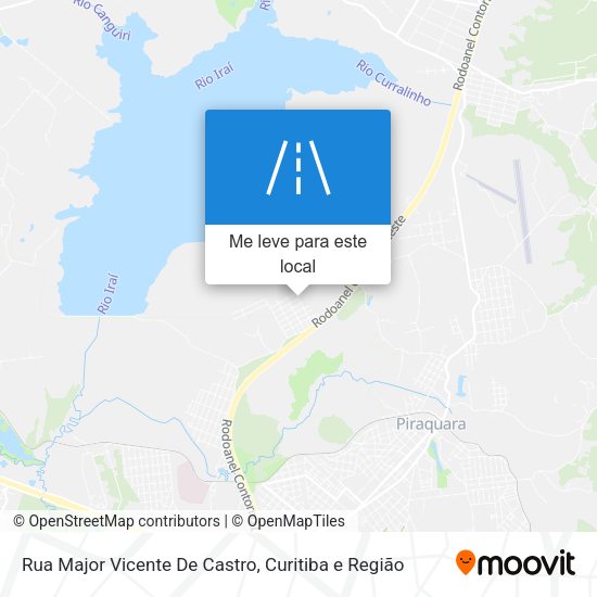 Rua Major Vicente De Castro mapa