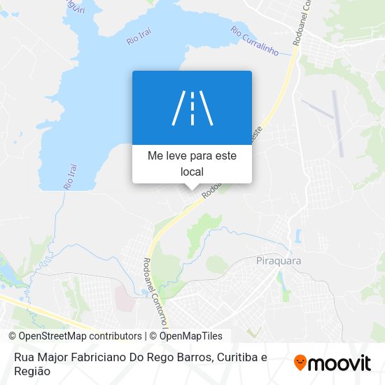 Rua Major Fabriciano Do Rego Barros mapa