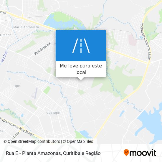 Rua E - Planta Amazonas mapa