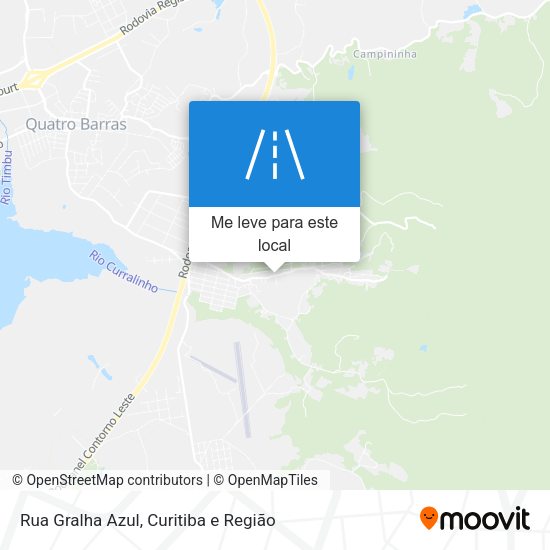 Rua Gralha Azul mapa
