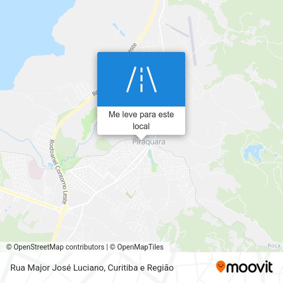 Rua Major José Luciano mapa