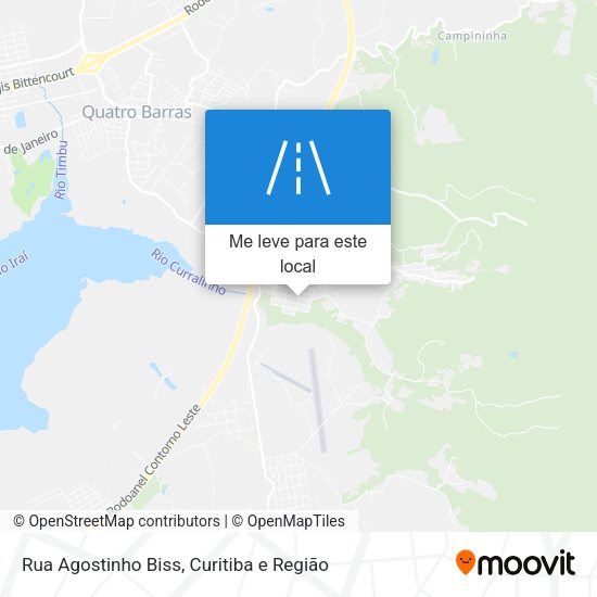Rua Agostinho Biss mapa