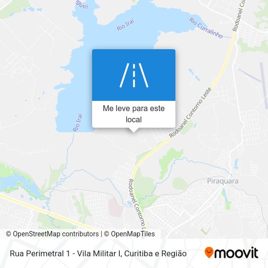 Rua Perimetral 1 - Vila Militar I mapa