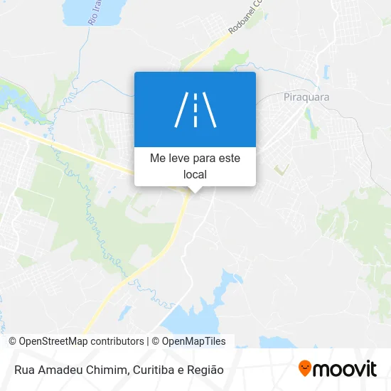 Rua Amadeu Chimim mapa