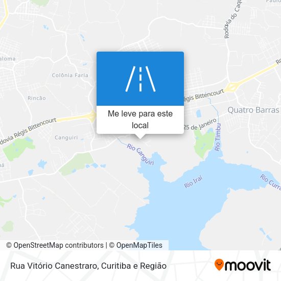 Rua Vitório Canestraro mapa