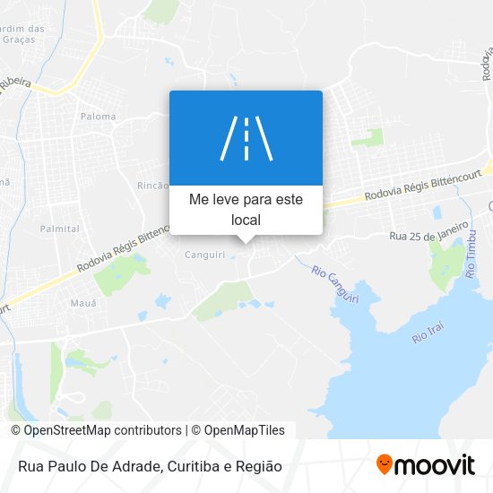 Rua Paulo De Adrade mapa