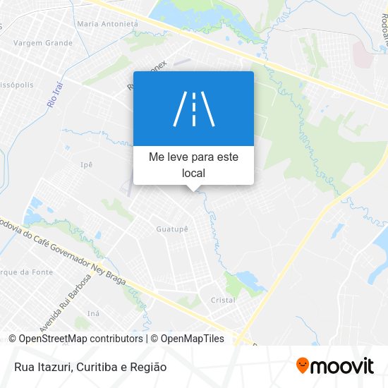 Rua Itazuri mapa