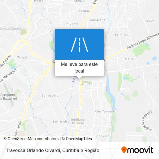 Travessa Orlando Civardi mapa