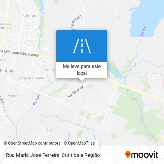 Rua Maria José Ferreira mapa