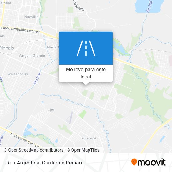 Rua Argentina mapa