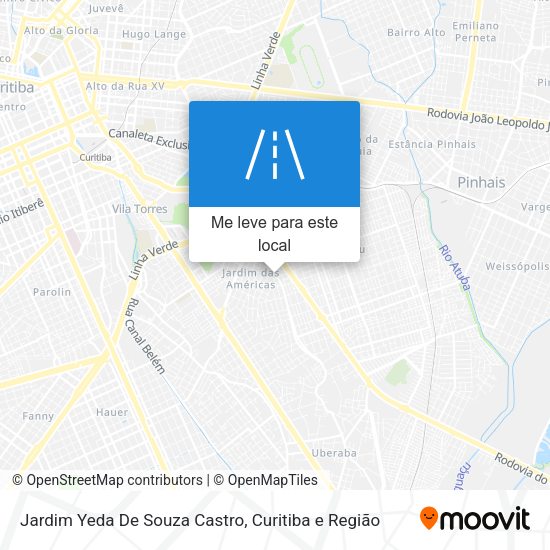 Jardim Yeda De Souza Castro mapa
