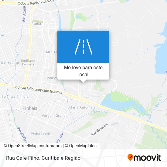 Rua Cafe Filho mapa