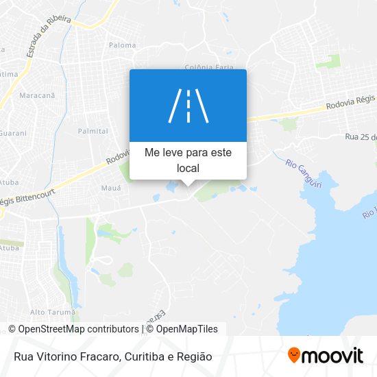 Rua Vitorino Fracaro mapa