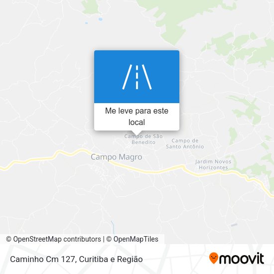 Caminho Cm 127 mapa