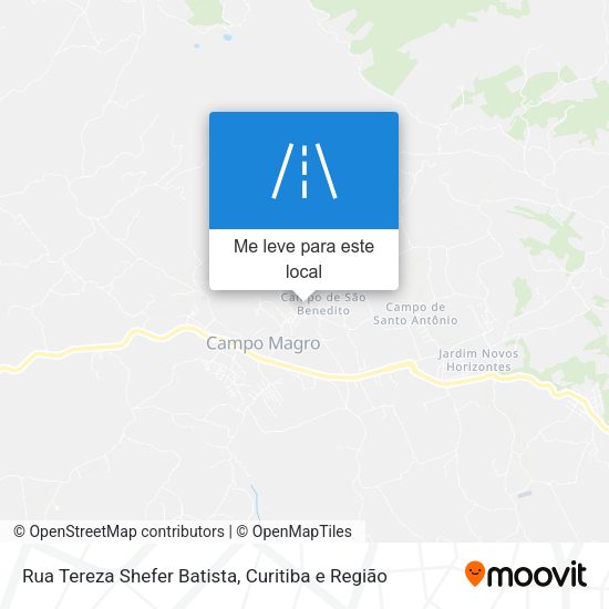 Rua Tereza Shefer Batista mapa