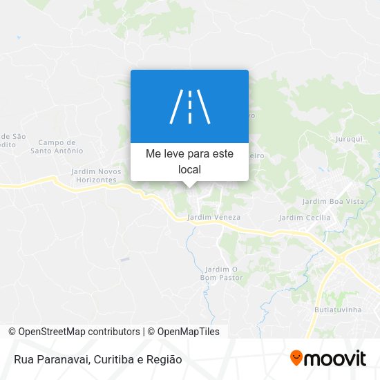 Rua Paranavai mapa