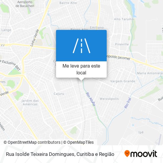 Rua Isolde Teixeira Domingues mapa