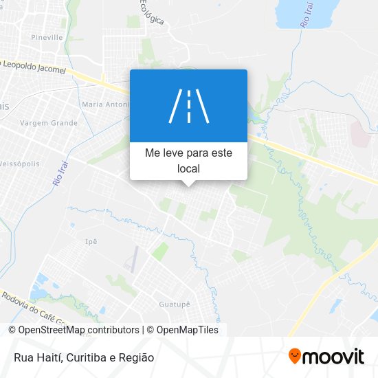 Rua Haití mapa