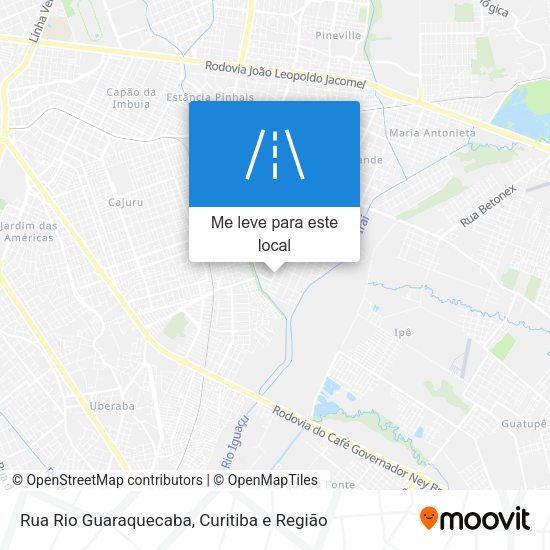 Rua Rio Guaraquecaba mapa