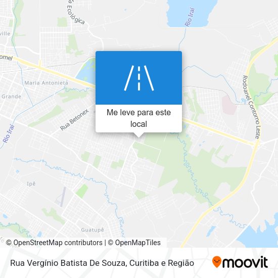 Rua Vergínio Batista De Souza mapa