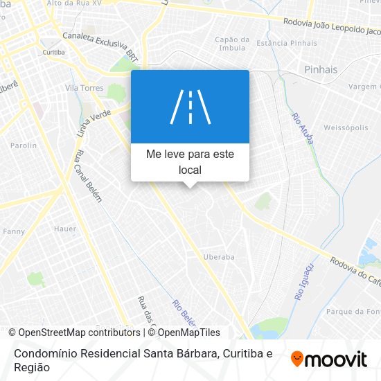 Condomínio Residencial Santa Bárbara mapa