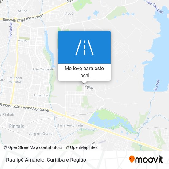 Rua Ipê Amarelo mapa