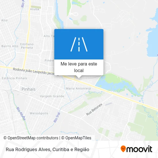 Rua Rodrigues Alves mapa