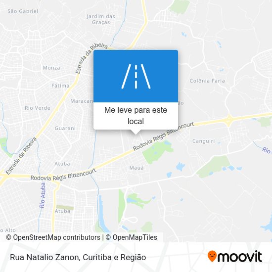 Rua Natalio Zanon mapa