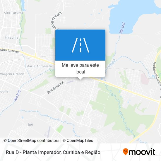 Rua D - Planta Imperador mapa