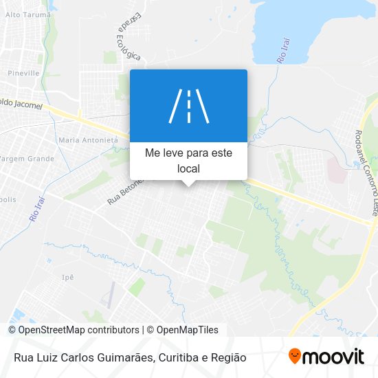 Rua Luiz Carlos Guimarães mapa
