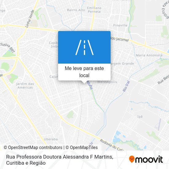 Rua Professora Doutora Alessandra F Martins mapa